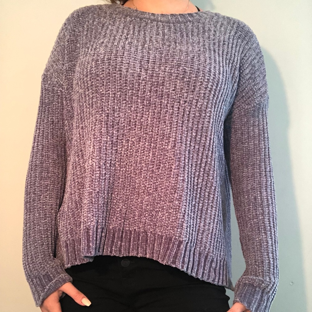 soft aerie purple sweater